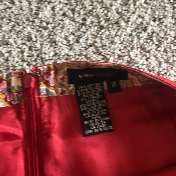 BCBG Red Mini Skirt - Picture 4 of 7